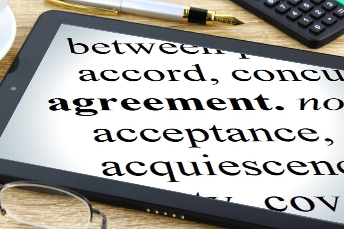 Agreement on a table - Counselling Agreement