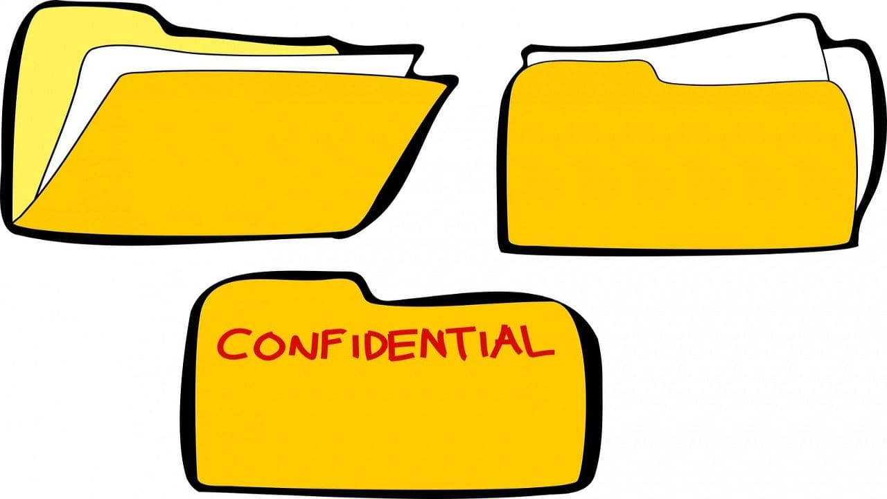Client Confidentiality Three folders, one marked Confidential - Client Confidentiality